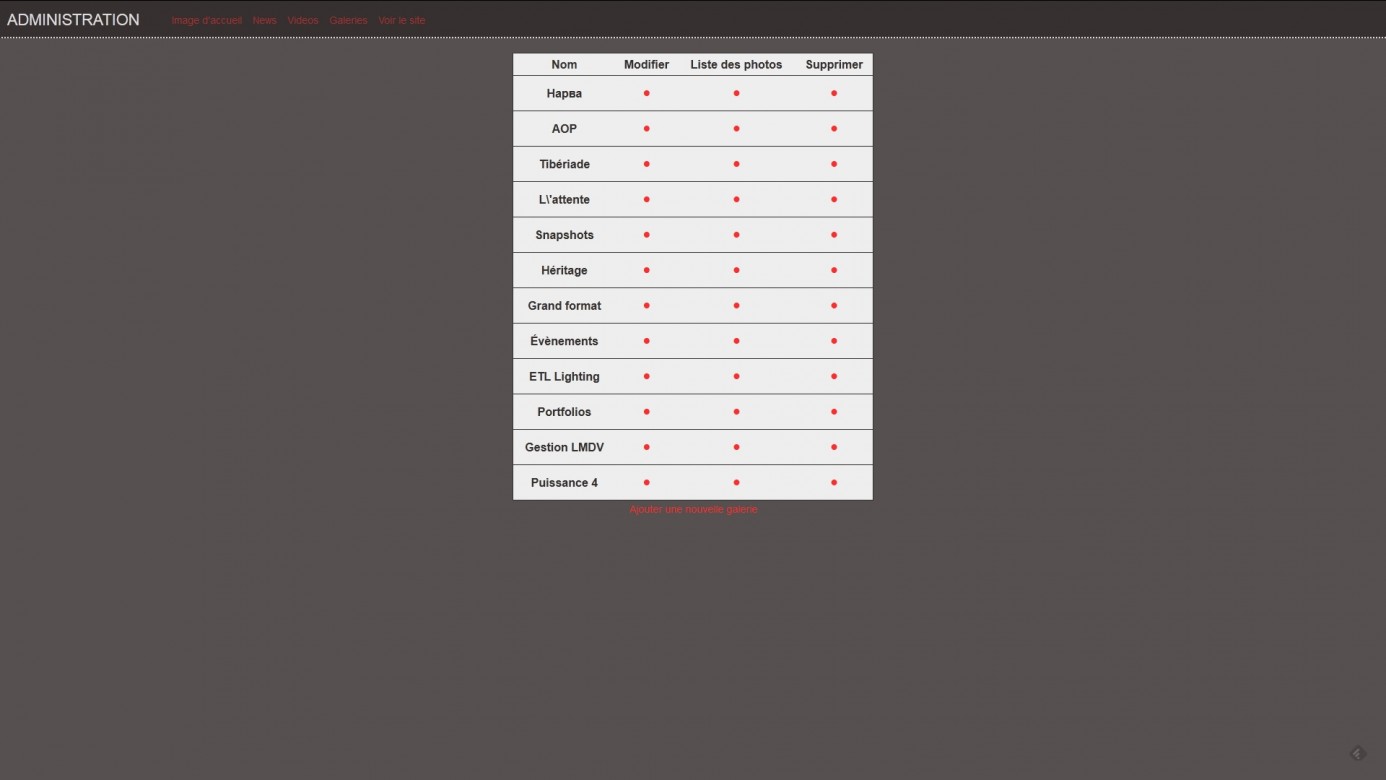 Moteur de portfolios